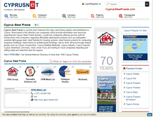 Tablet Screenshot of cyprussteelframe.com